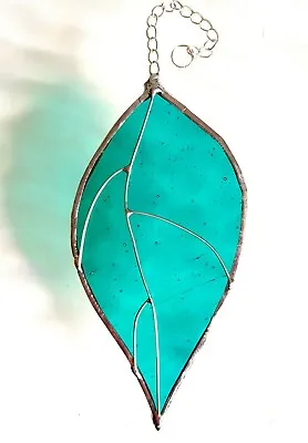 Buy Garden Leaves Stained Glass Suncatcher Window Hanging Flower Leaf Hand Made • 11.95£