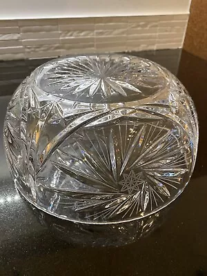 Buy GLASS BOWL - Ex Large - Heavy - CRYSTAL Cut, BEAUTIFUL For Salads, Trifle, Fruit • 18.75£