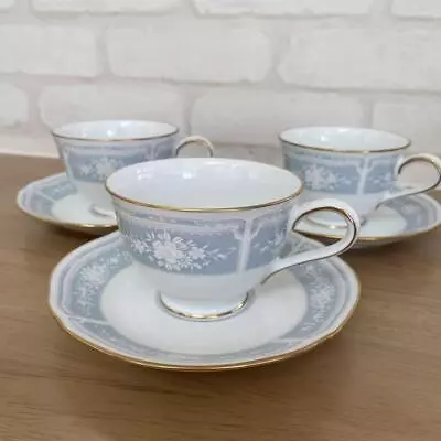 Buy Noritake Lacewood Gold Tea/Coffee Cup Saucer Set Of 6 • 120.84£
