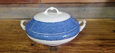 Buy James Ware Tureen/taurine Vegatble Dish With Lid Blue And White Used • 9£