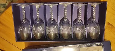 Buy 6x Vintage Cristal D'Arques Fleury Lead Crystal Wine/Liqueur Glasses. Boxed • 6.99£