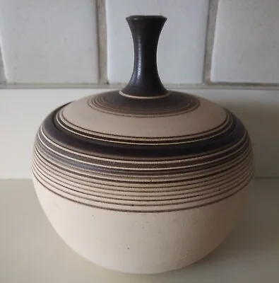 Buy Sculptor Signed RINA PELEG  Israeli & New York Artist Pottery Ceramic Vessel Jar • 55.89£