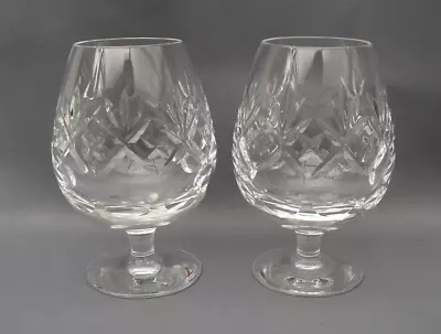Buy Royal Doulton Cut Glass Crystal Brandy Snifter Glasses Georgian Pattern Pair • 10£