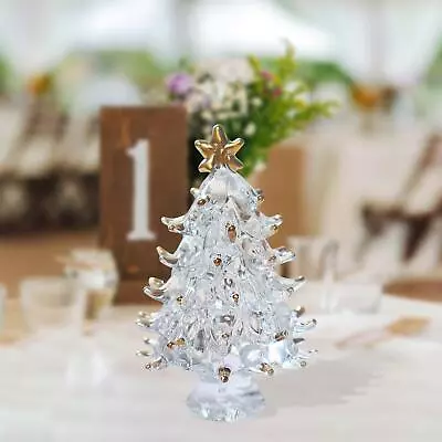 Buy Small Crystal Christmas Tree Figurine Ornament Decorative Crafts Gift Decoration • 6.90£
