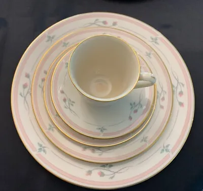 Buy Rose Manor / Lenox China Set 10- 5pc Place Settings + Serving Pieces/ 1985-1999 • 900.34£