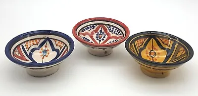 Buy VTG Mexican Talavera Pottery Sauce Dip Bowls Hand Painted Small 3.75  Set Of 3 • 17.26£