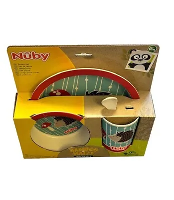 Buy Nuby Eco Friendly Children's Lunch Set - Plate - Bowl - Cup - Hedgehog Design • 2.95£