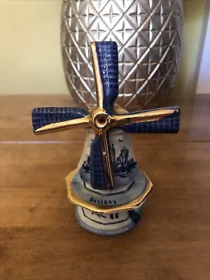 Buy Vintage Retro China Dutch Holland  DelftsOrnamental Windmill Blue • 25£