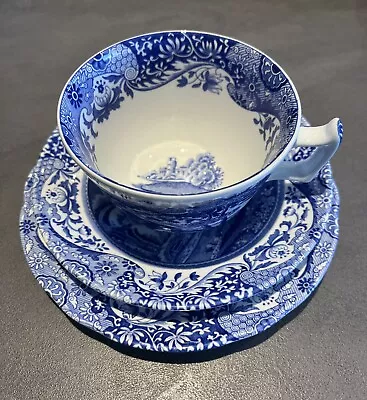 Buy A Spode Blue And White Italian 18 Piece Tea Set Excellent Condition. Cups 6cm • 45£