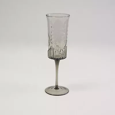Buy Art Deco Grey Smoked Champagne Wine Glasses Wedding Table Home Decor • 4.99£