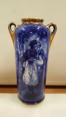 Buy Royal Doulton Blue Children Series  (2 Children)miniature Vase H10.5cm • 69£