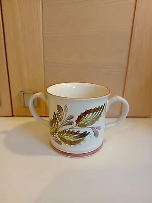 Buy Denby Stoneware  Hand Painted Leaves Double Handled Mug / Loving Cup • 9.50£