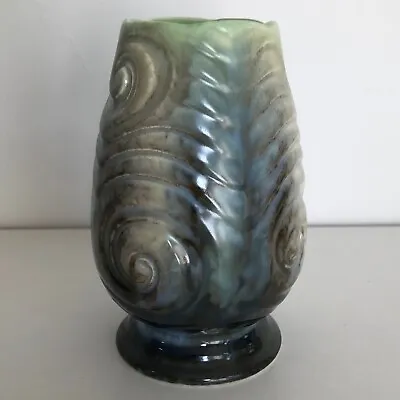 Buy Sylvac Swirl Vase  No 675 Blue And Green Glaze • 4.70£