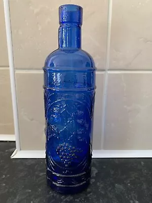 Buy Vintage Blue Glass Fruit (grape) Bottle,23cms Height • 5£