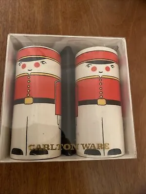 Buy Carltonware Toy Soldier Vintage Salt & Pepper Shakers Cruet Christmas Red -boxed • 50£