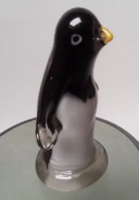 Buy Penguin Hand Blown Murano(?)  Glass Art Figurine Vintage 8 Cm • 12£