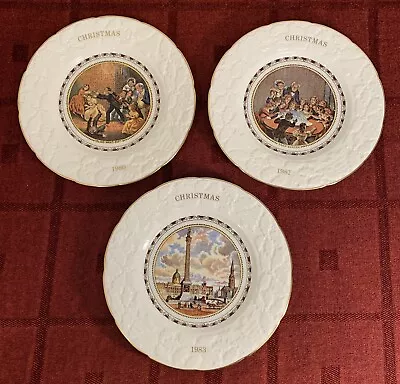 Buy 3 Coalport Christmas Collection Plates, 1980, 82 & 83 • 5£