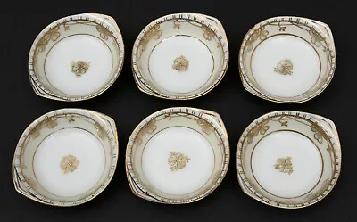 Buy Antique Noritake Clover Pattern Gold-Encrusted Small Butter Sauce Bowls (six) 3  • 27.89£