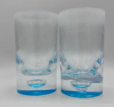 Buy Light Blue And White Plastic Crackle Illusion Drinking Glasses Set Of 2 • 9.44£