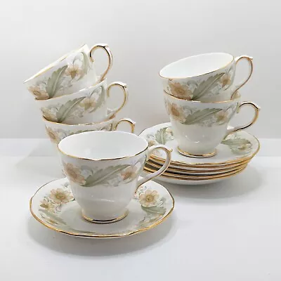 Buy Duchess Greensleeves Tea Cup And Saucer Set, English Bone China, Vintage • 32£