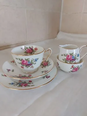 Buy Crown Staffordshire China Tea Set  Floral  Tea For One AF • 14£