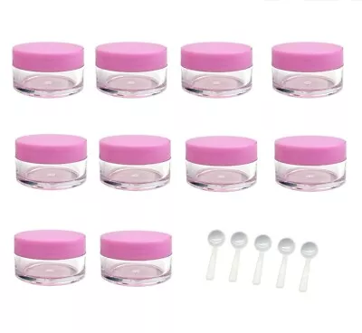 Buy TRIXES Travel Pots X10 NEW Cosmetics Cream Makeup Travel Holiday Work Lunch Pots • 6.49£