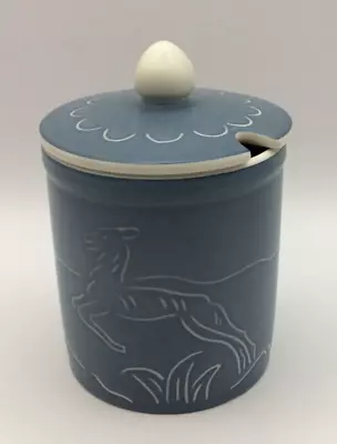 Buy Vintage Poole Pottery Condiment Pot Featuring A Leaping Deer From 1950's • 6£