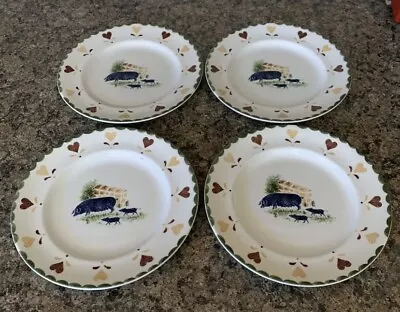 Buy Wood And Sons Jacks Farm Set Of 4 Salad Plates  Pigs  20cm Or 8  LOT 2 • 29.99£