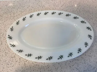 Buy Vintage Corning Pyrex Tableware Oval Double Tough Restaurant Ware Green Leaf • 11.85£