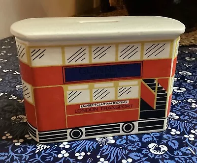 Buy Carlton Ware Money Box In The Style Of A Vintage London Tram Bus 1980's Guiness • 140£