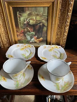 Buy Royal Standard Somerset Trio Of Cup,saucer And Side Plate X2,1930’s,Vgc. • 30£