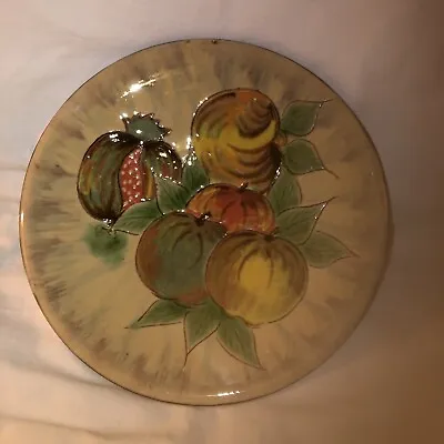 Buy Vintage Wall Hanging Plate Hand Painted Fruit Signed PUIGDEMONT  • 34.99£