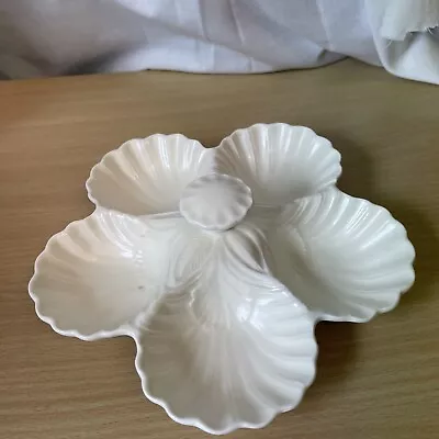Buy Vintage Spode Velamour Creamware 5 Section D'ourves Canapé Dish With Handle • 17.50£
