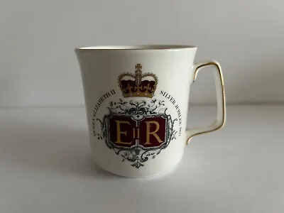 Buy Royal Grafton Fine Bone China 1977 ER Silver Jubilee Mug Queen Elizabeth II • 3.99£