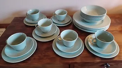Buy Vintage Woods Ware Green Beryl Set Cups,Saucers,Bowls,Tea Plates, Dinner Plates • 70£