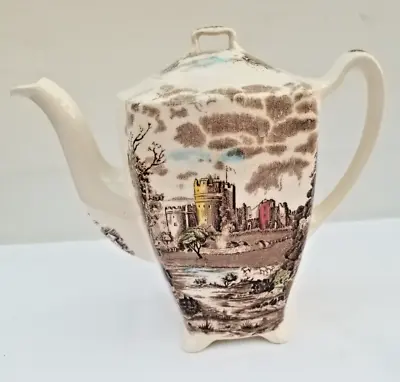 Buy Tea Pot 1 ¾ Pints Vintage English China - WINDSOR CASTLE - Fab For Afternoon Tea • 14.95£