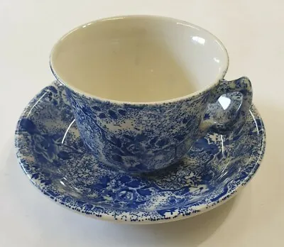 Buy LAURA ASHLEY:  Rare Vintage  CHINTZWARE ~ Blue And White   Tea Cup And Saucer. • 23.50£