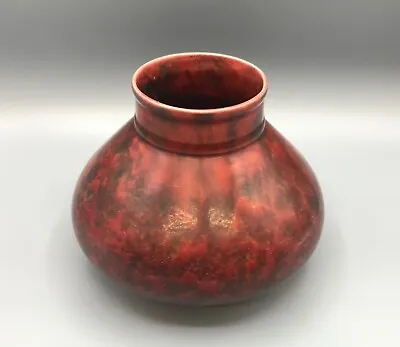Buy Minton Hollins Astra Ware Mottled Red Vase • 60£