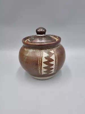 Buy A Studio Pottery Lidded Pot By Chris Lewis, South Heighton Pottery. • 58£