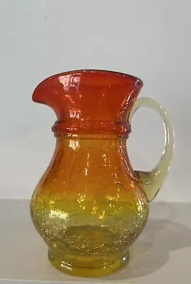 Buy Kanawha Crackle Glass Amberina Mini Pitcher In Perfect Condition • 9.62£