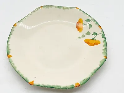 Buy Swinnertons Ivory Art Deco Poppies Pattern Sandwich Serving Plate 1930s • 22.99£