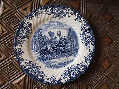 Buy Johnson Brothers - Blue & White Fluted, Ironstone 9.75  Plate - Coaching Scenes • 7.50£