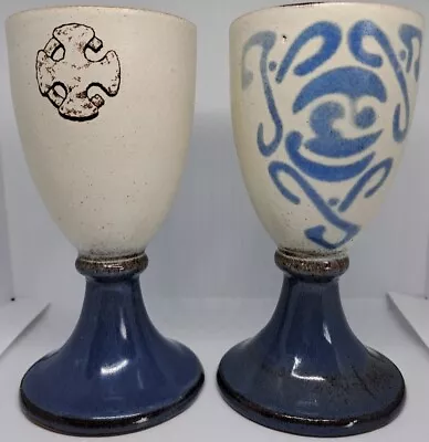 Buy Laugharne Pottery Stoneware Goblet/Chalice Cadw Welsh Handmade • 19.99£