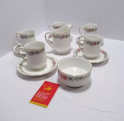 Buy Paragon China Tea Set Belinda Design Cups Saucers Milk Jug Sugar Bowl         A6 • 9.95£