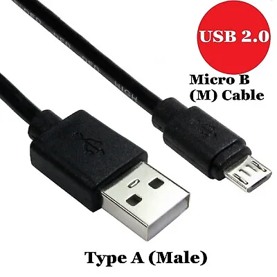 Buy Heavy Duty Micro USB Charger Charging Lead 0.5M To 5M Data Long Phone Cable • 1.99£