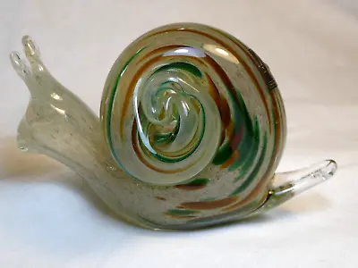 Buy Langham Glass Snail. An Unusually Colourful Langham Glass Snail • 35£