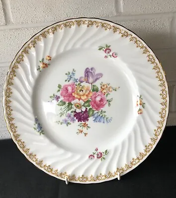 Buy Crown Staffordshire English Bone China Plate Floral Bouquet Dinner Plate • 9.99£