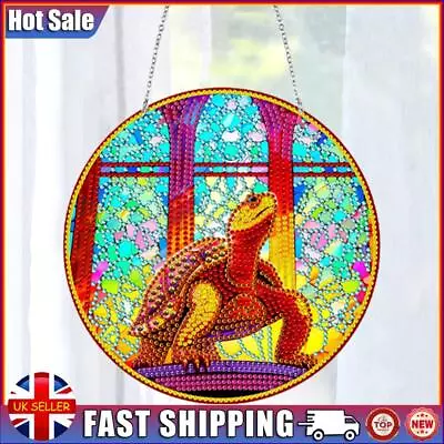Buy Turtle Window Hanging Hand Printed Stained Glass Suncatcher Panel (GH117) • 9.09£