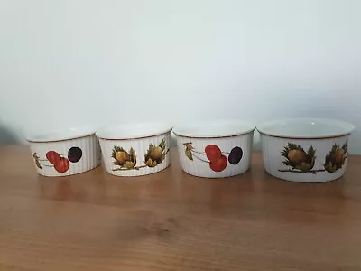 Buy 4 Royal Worcester Wild Harvest Porcelain Ramekins. Flameproof Porcelain  • 16£