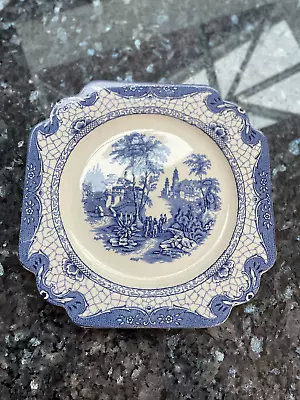 Buy Adams Landscape Luncheon Plate Are Nouveau Plate In Blue • 29.97£